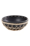 Ginger Birch Studio Decorative Wood Bowl In Black