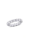 Delmar Created White Sapphire Band Ring In White