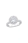Delmar Dew Created Moissanite Ring In Silver