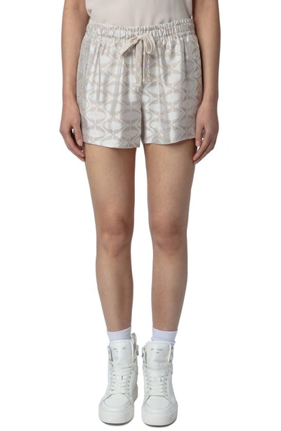 Zadig & Voltaire Paxi Jacquard Wings Shorts In Scout