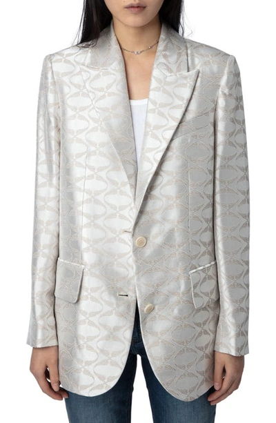 ZADIG & VOLTAIRE VICKA JACQUARD BLAZER