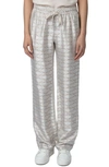 Zadig & Voltaire Pomy Jacquard Wings Pants In Scout