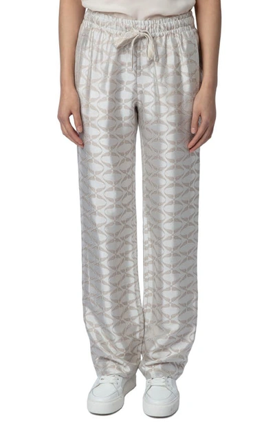 Zadig & Voltaire Pomy Jacquard Wings Pants In Scout