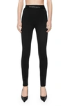 Rebecca Minkoff Sienna Chain Detail Leggings In True Black