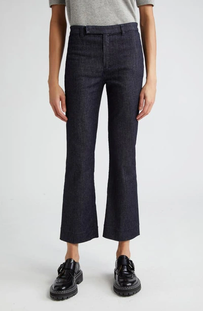 Max Mara Low-rise Kick-flare Denise Jeans In Midnight Blue