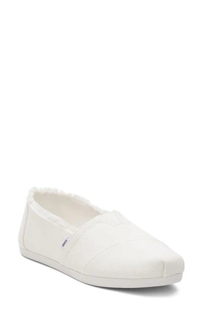 Toms Women's Alpargata Cloudbound Recycled Slip-on Flats In White