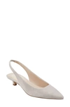 MARC FISHER LTD POSEY KITTEN HEEL SLINGBACK PUMP