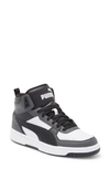 Puma Rebound Joy Sneakers In Dark Shadow- Black- White