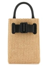 Boyy Raffia Bobby Tourist Epsom Handbag In Brown