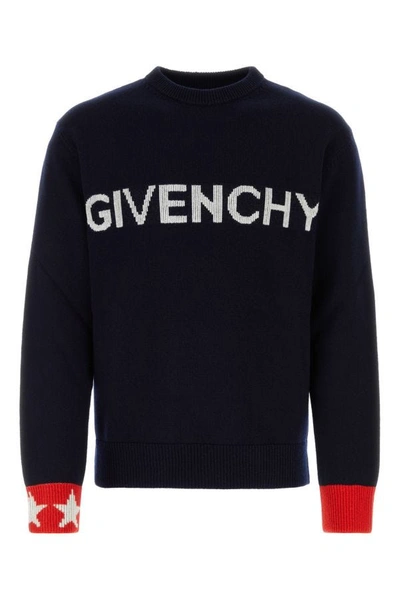 GIVENCHY GIVENCHY MAN MIDNIGHT BLUE WOOL SWEATER