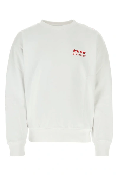 Givenchy Man White Cotton Sweatshirt