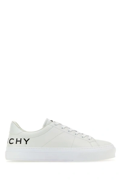 GIVENCHY GIVENCHY MAN WHITE LEATHER CITY SPORT SNEAKERS
