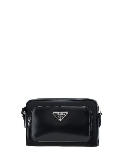 Prada Men Shoulder Bag In Black