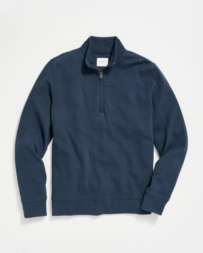 Billy Reid Cullman Half Zip In Navy