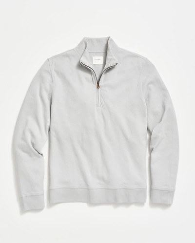 Billy Reid Cullman Half Zip In Silver