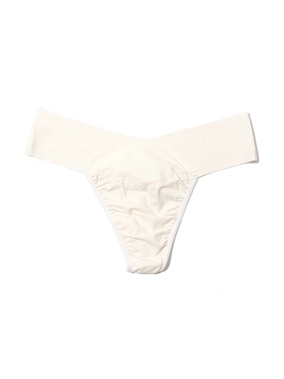 Hanky Panky Breathesoft Natural Rise Thong In White