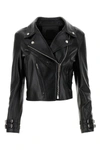Givenchy Logo Leather Jacket In Black