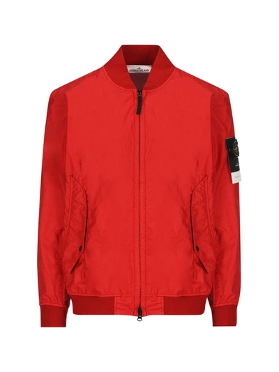 Stone Island Jackets In Red