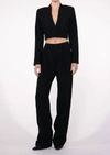 Nonchalantlabel Effie Crop Blazer In Black In Black