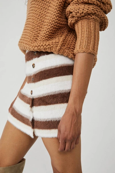 Free People Ciara Sweater Mini Skirt In Cashmere Combo In Multi