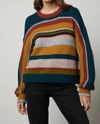 Velvet By Graham & Spencer Women's Samara Alpaca-blend Striped Sweater In Multi