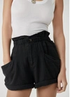 Fp Movement Topanga Cuff Short In Black In Black