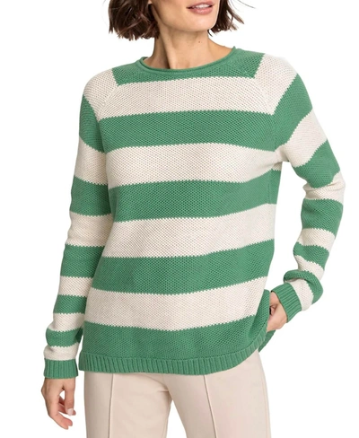 Olsen Pure Spirit Cora Sweater In Green Multi