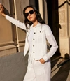 Shop Michael Stars Jean Linen Jacket In Oxide