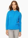 JONES NEW YORK HOODED CABLE KNIT SWEATER