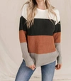 Ampersand Ave The Paige Sweater In Auburn In Red