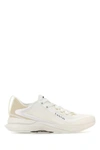 Lanvin L-i Lace-up Sneakers In White Mesh In White