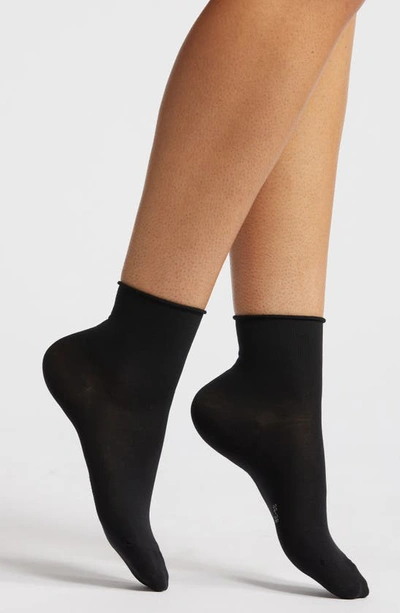 Falke Cotton Touch Short Socks In Black