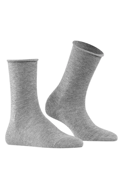 Falke Active Breeze Crew Socks In Light Grey Melange