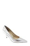 Kenneth Cole New York Romi Pump Womens Pointed Toe Slip On Pumps In Silver