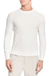 Theory Riland Crewneck Sweater In White