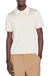 Sandro Pablo Polo-style Sweater In Cream