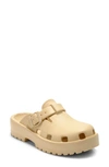 Free People Karlie Buckle Clog In Beige