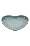 Le Creuset Figural Heart Collection Stoneware Heart Spoon Rest In Sea Salt