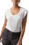 Sanctuary Traveler Twist Scoop-neck T-shirt In White