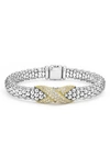 LAGOS LAGOS EMBRACE PAVÉ DIAMOND CENTER X BRACELET