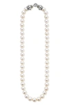 Lagos Luna Freshwater Pearl Necklace In Silver