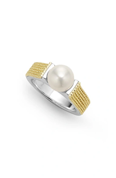 Lagos Luna Pearl Lux Ring In Silver