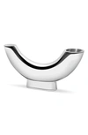 Nambe Solarium Half Moon Vase In Silver