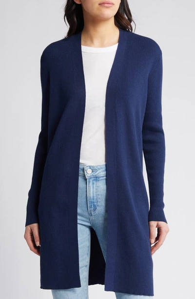 Kobi Halperin Marci Fuzzy Button-down Sweater In Navy