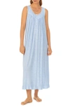 EILEEN WEST FLORAL LACE TRIM SLEEVELESS BALLET NIGHTGOWN