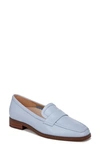 Vionic Willa Ii Womens Leather Slip On Loafers In Skyway Blue