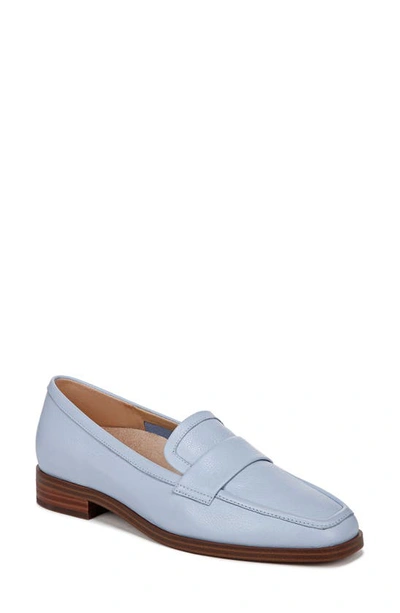 Vionic Willa Ii Womens Leather Slip On Loafers In Skyway Blue