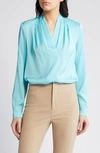 KOBI HALPERIN NELLIE STRETCH SILK GEORGETTE TOP