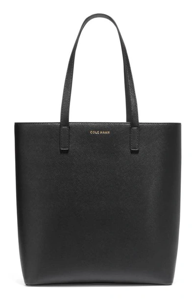 Cole Haan Go Anywhere Leather Tote In Black