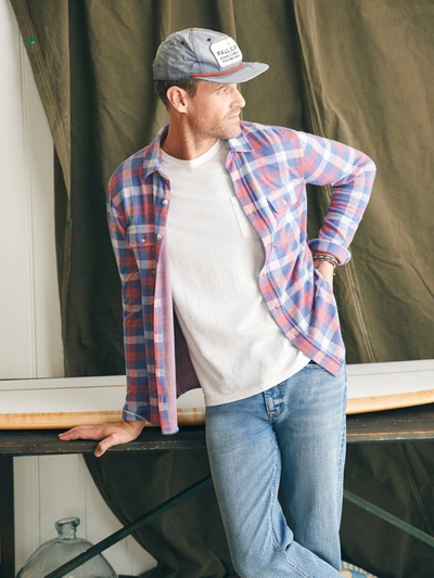 Faherty Legend&trade; Sweater Shirt (tall) In Viewpoint Rose Plaid